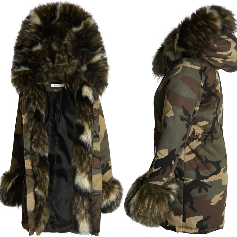 Camo Parka Coat